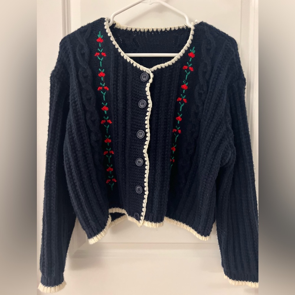 From Korea floral cardigan